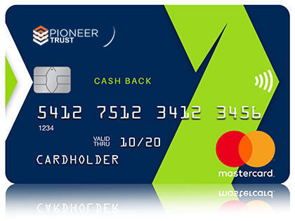 Blue and Green Pioneer Trust Personal Mastercard